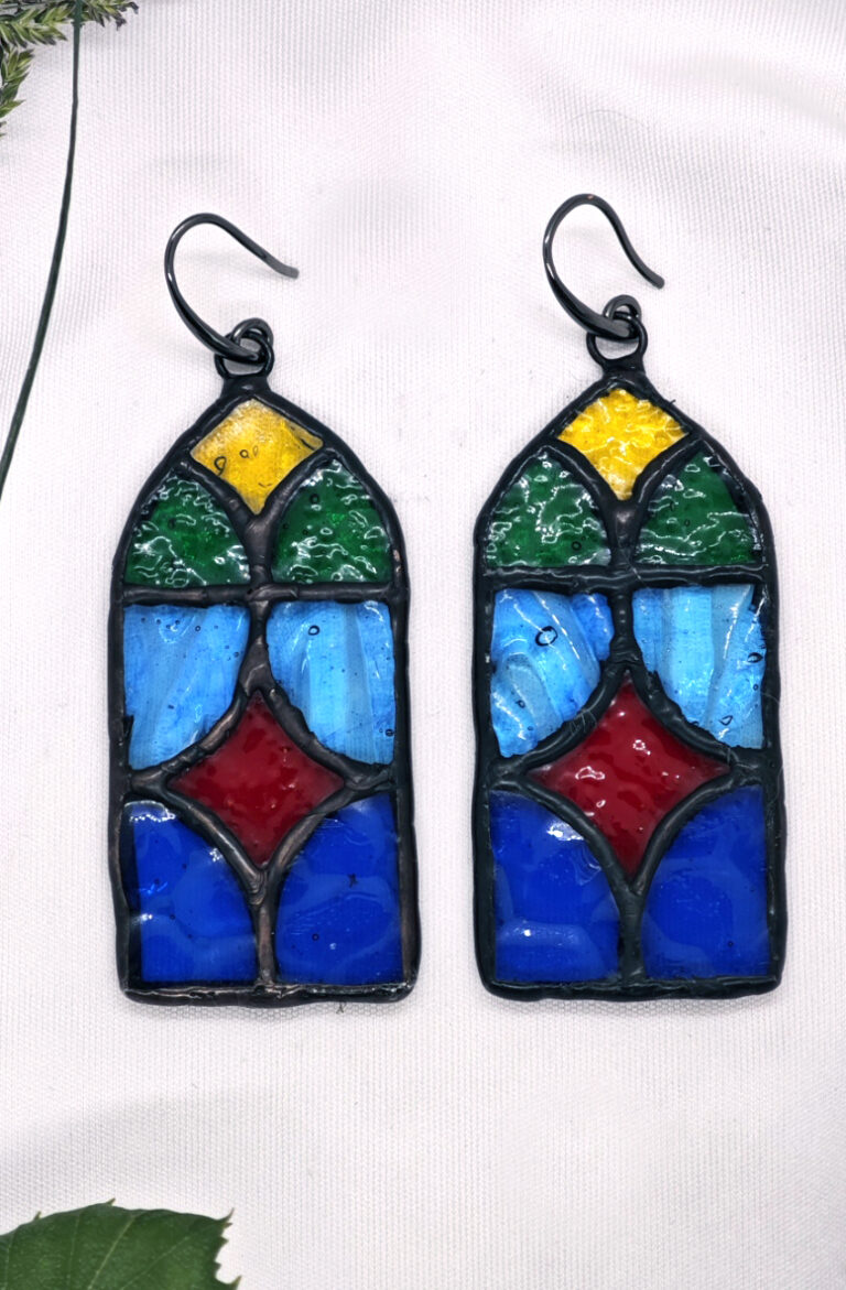 Серьги витражные ручной работы maritsa_glassshop